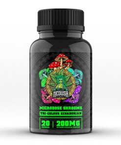 Magic Mushroom Microdose Capsules | Tri-Colour-Ecuadorian 200mg | 20 Capsules | Medusa Extracts